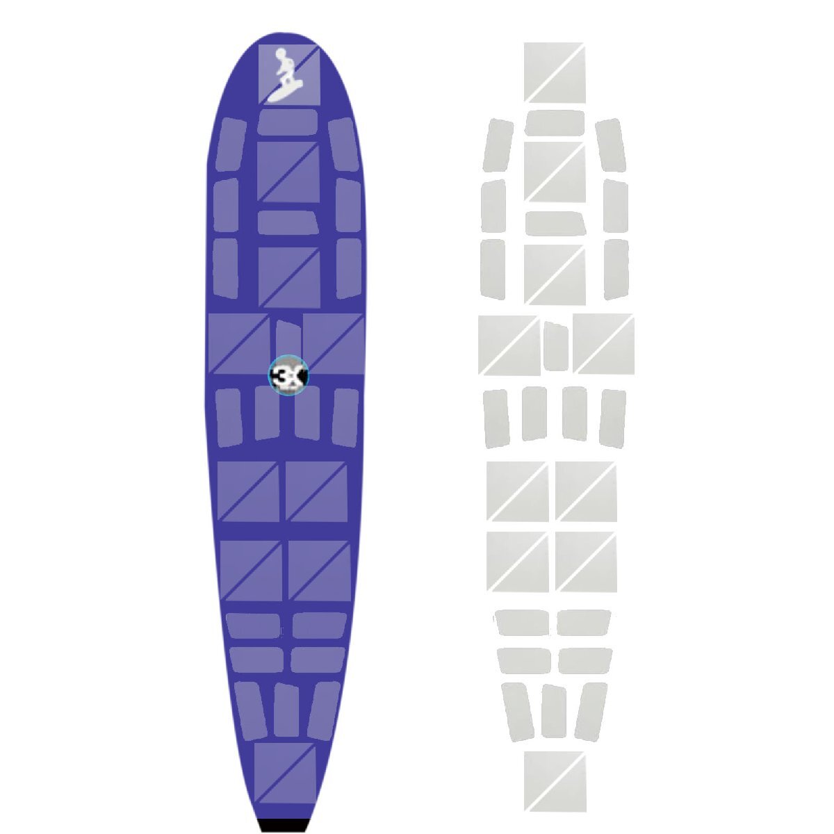 クリアデッキ LF NEW ロングボード 日本製 デッキパッド サーフィン 時短 ワックスいらず_画像1