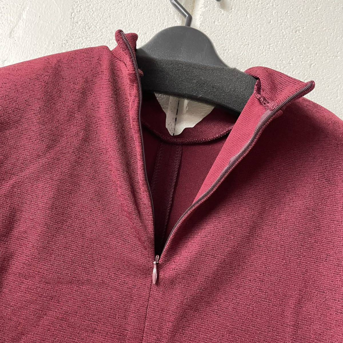 訳ありサラサラ梨地アンサンブル　ワイン_画像9