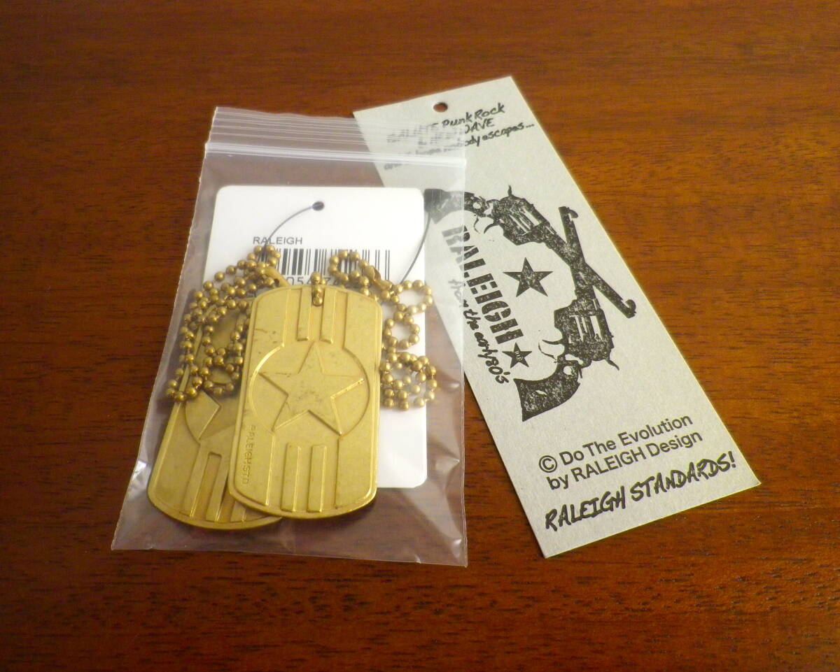 新品 RALEIGH ID ドッグタグ ネックレス RED MOTEL ラリー PERMANENT SLIDER ザモッズ COLTS MACKSHOW CLASH STRUMMERS ROCKERS RAT FINK_画像1