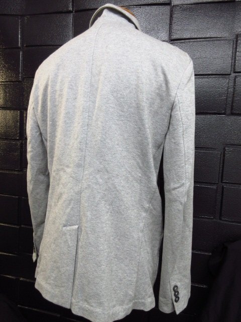 y1331 洗浄済 BANANA REPUBLIC テーラードジャケット Lサイズ 背抜き グレー バナナリパブリック_画像2