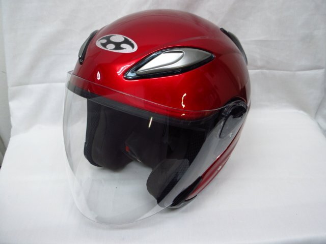 h6089 прекрасный товар OGK kabuto Kabuto AVAND шлем красный M размер full-face шлем 57cm~58cm