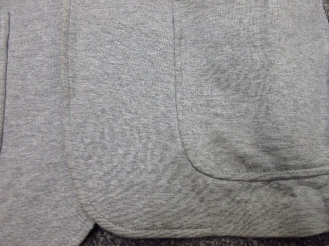 y1331 洗浄済 BANANA REPUBLIC テーラードジャケット Lサイズ 背抜き グレー バナナリパブリック_画像6