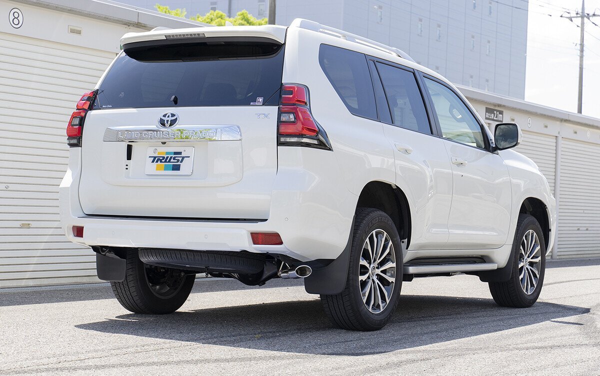 【メーカー在庫品】トラスト グレッディ XROSSエキゾースト S-Style マフラー ランクルプラド TRJ150W 後期 2TR-FE 安心JASMA認定マフラー_画像3