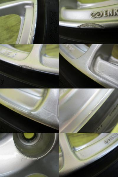 ◆2022年製未使用夏タイヤ付◆エンケイPF03 5H114.3 7.5J +48◆ピレリ チントゥラートロッソ 225/55R18インチ◆E52エルグランド等 4本 足利_画像7