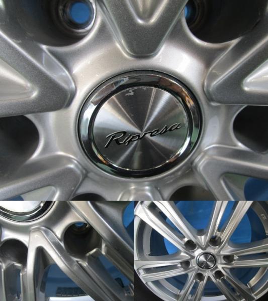 プラド ランクル 中古アルミホイール 17インチ 7.5 +25 6H139.7 冬タイヤ 265/65R17 ブリヂストン DMV3 2021年製 4本セット価格 境_画像5