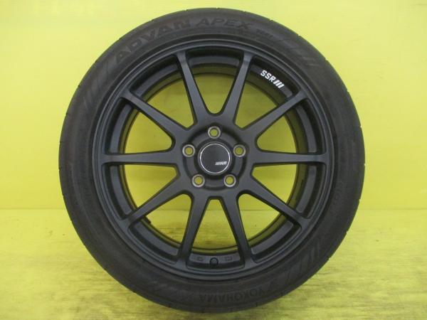 ◆レヴォーグに◆2023年製国産中古夏タイヤ付◆SSR GTV02 + ヨコハマ アドバンAPEX V601 225/45R18インチ◆VMG VNH等 4本 足利_画像4