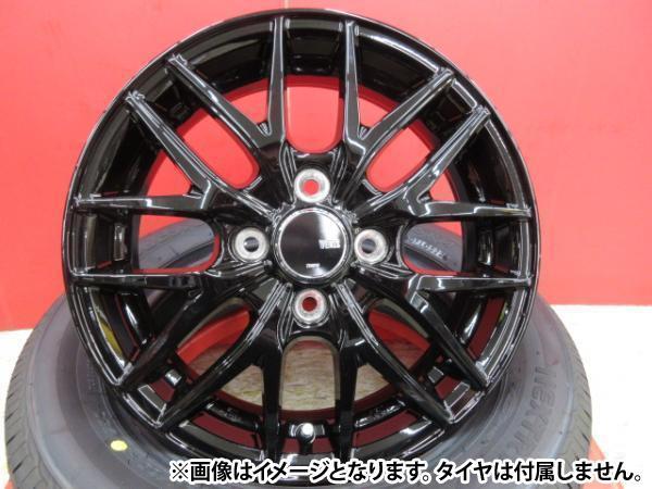 【送料無料】VENES FS01 ヴェネス【5.5J 15インチ +42 4H PCD100】グロスブラック 新品 オリジナル アルミホイール 単品 4本セット価格_画像3