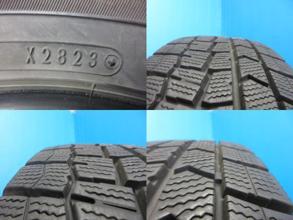 4本 バリ山!! 2023年製 中古 スタッドレス タイヤ ダンロップ WINTERMAXX WM02 185/60R15 84Q アクア シエンタ ヤリス フィット 伏_画像3