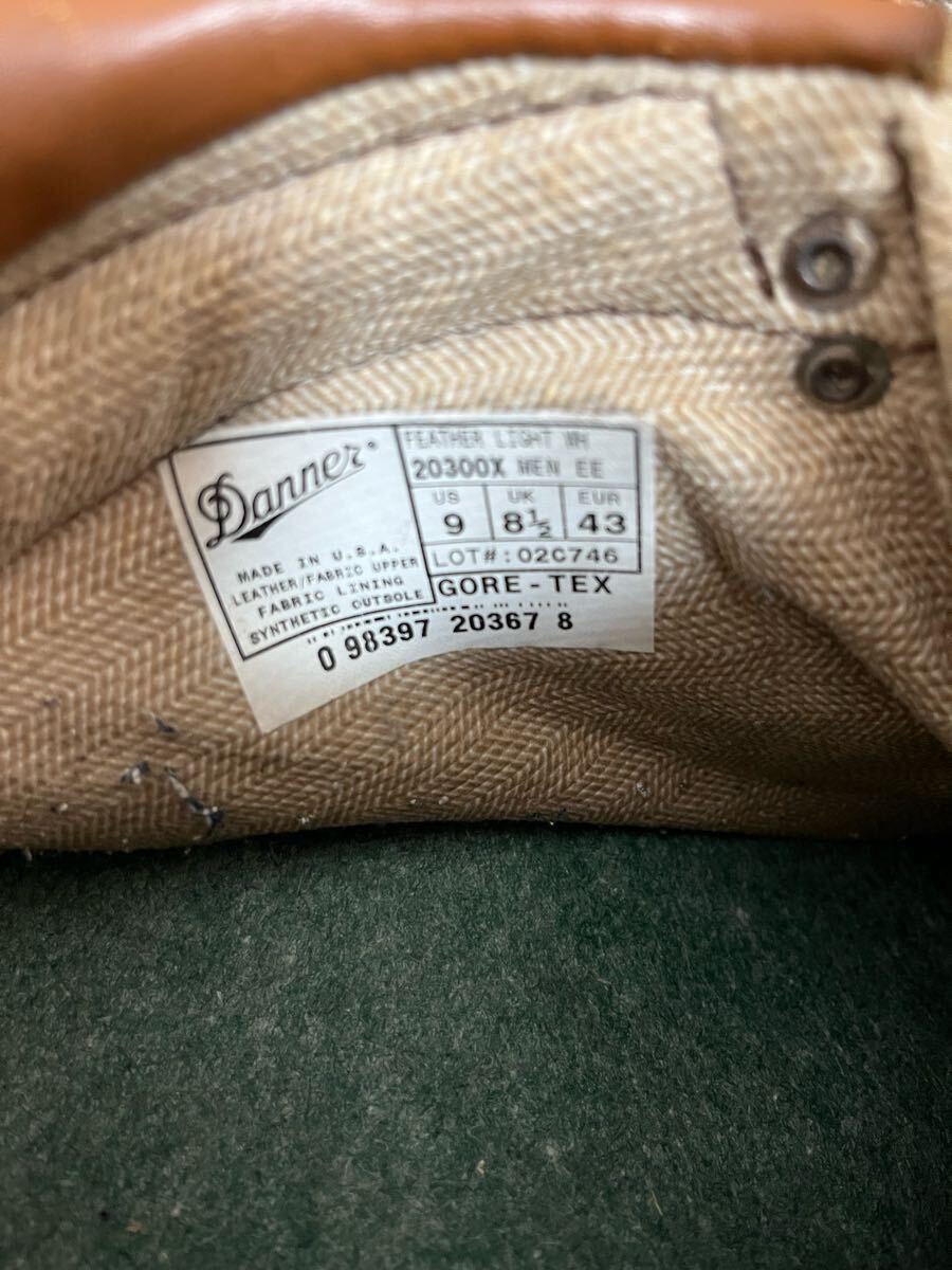 Danner WAREHOUSE FEATHER LIGHT Danner Warehouse перо свет ботинки Gore-Tex US9 27.