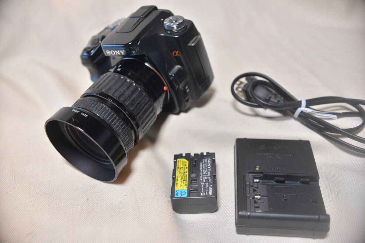 SONY ソニー デジタル一眼レフカメラ α100 DSLR-A100 + AF 35-90mm レンズ_画像6