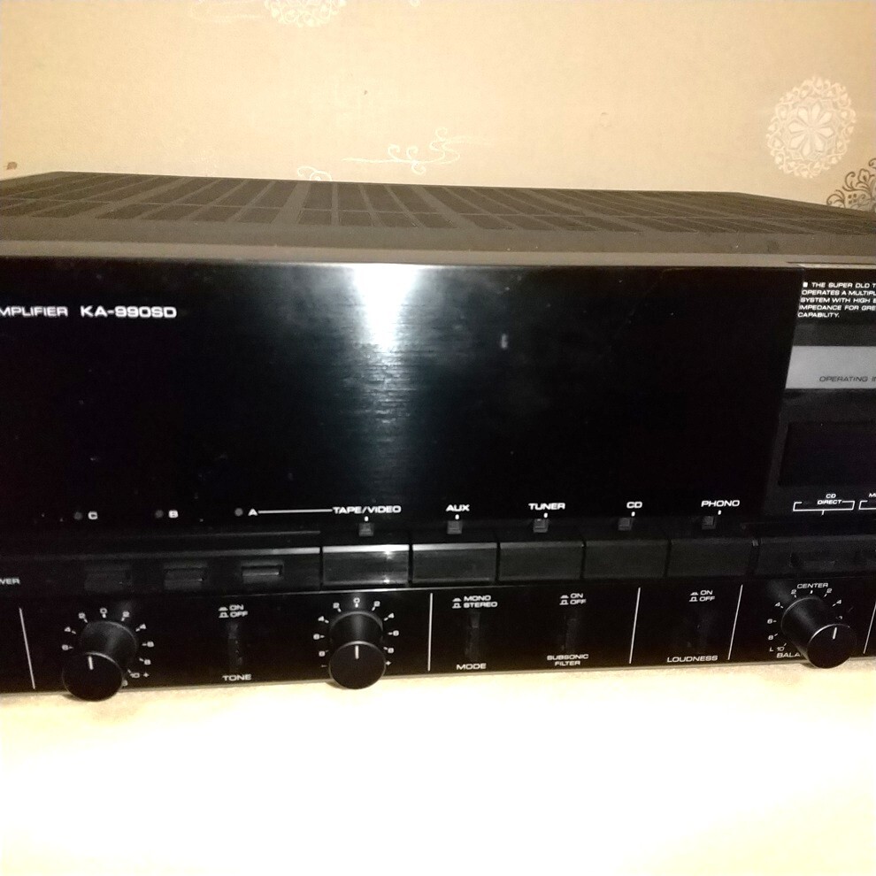 Super DLD(Dynamic Linear Drive)サーキットを採用のプリメインアンプ 出音確認・清掃済 KENWOOD/ケンウッド プリメインアンプ KA-990SD_画像1