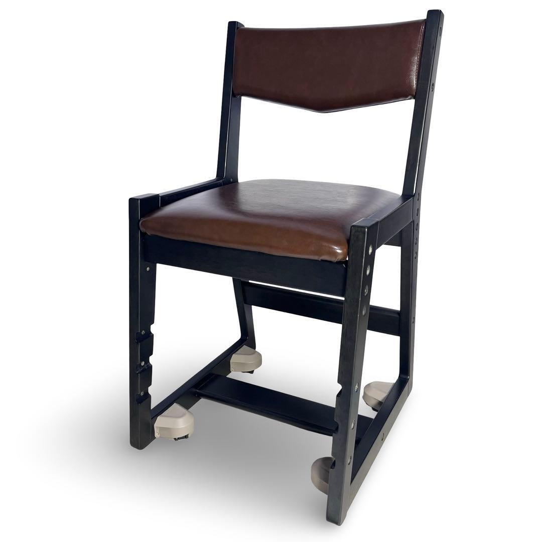 美品コイズミファニテック Rutra チェア SDC-738 ダークブラウン_画像1