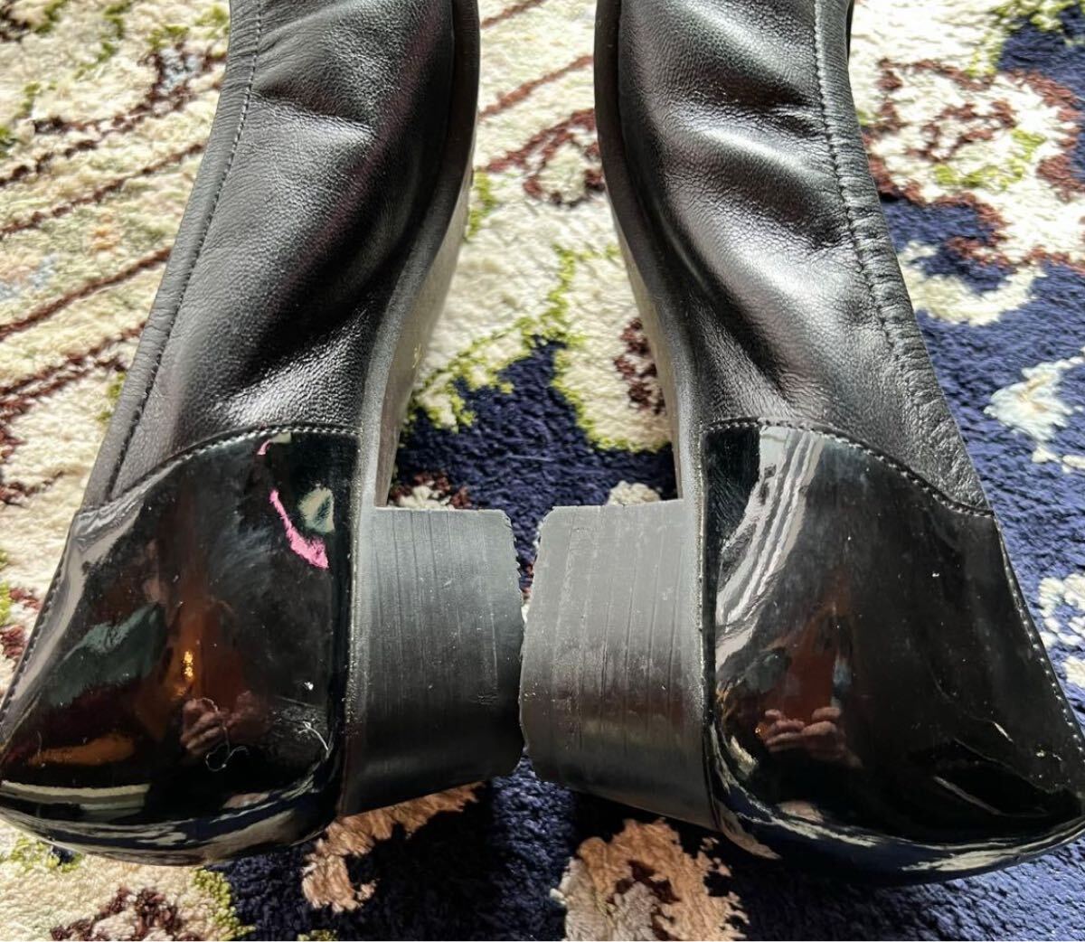 GINZA yoshinoya 軽量シューズ　23.0 黒 銀座ヨシノヤ_画像4