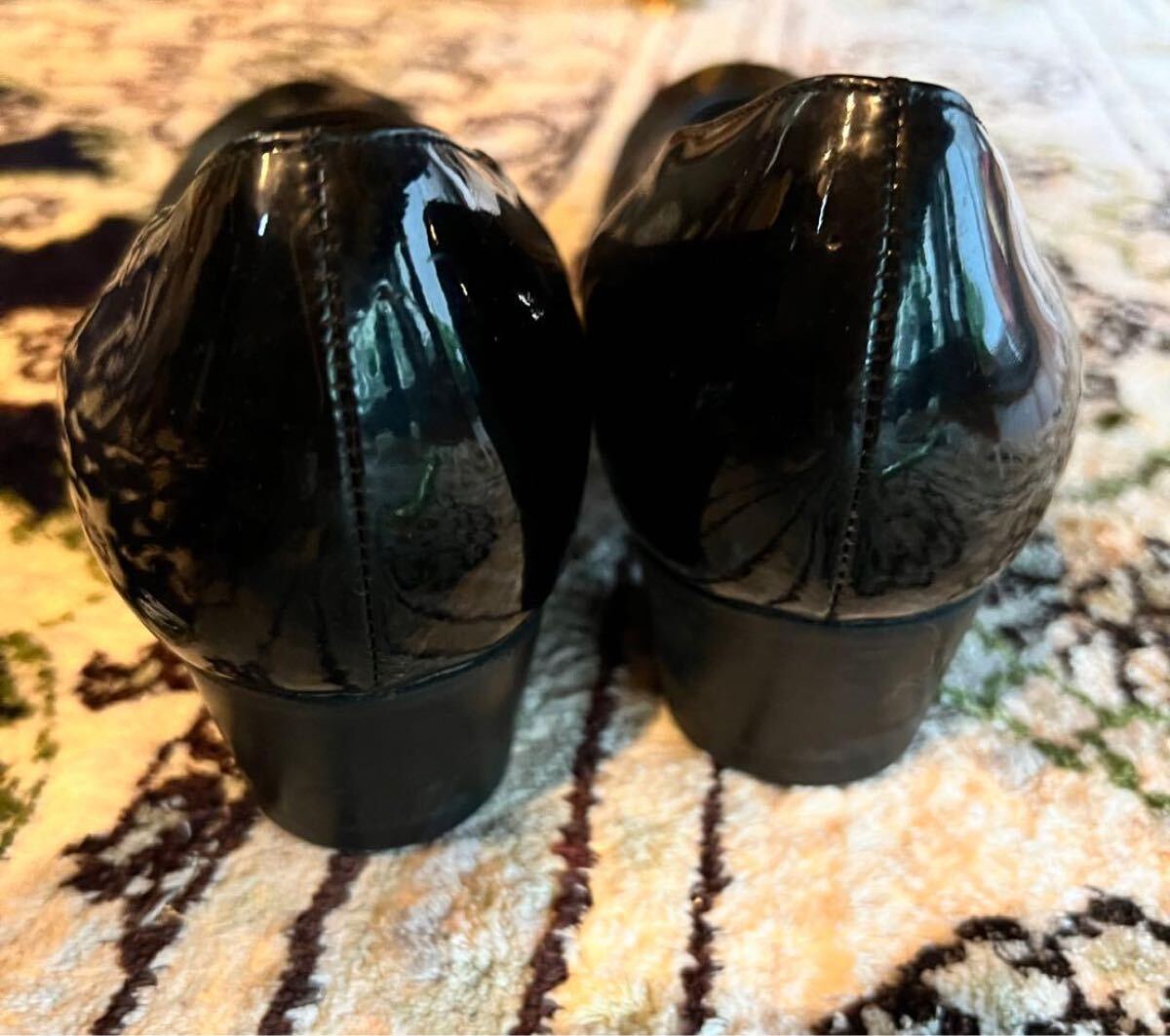 GINZA yoshinoya 軽量シューズ　23.0 黒 銀座ヨシノヤ_画像6