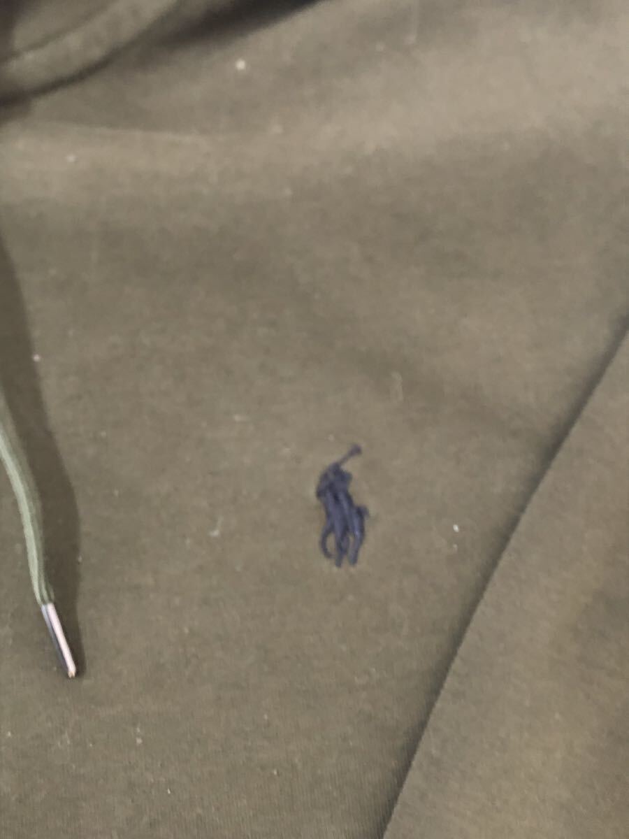 POLO RALPH LAUREN ラルフローレン カーキ パーカー フーディー グリーン サイズxl ラルフローレン RRL_画像2