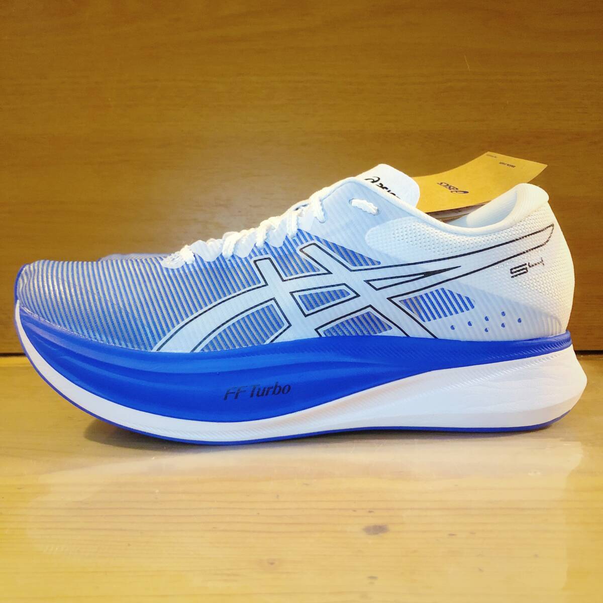 【新品未使用／完売モデル】 Asics/ S4/ 27.0 cm/ ブルー・ホワイト/ アシックス エスフォー metaspeed sky edge paris tokyoの練習用にも_画像1