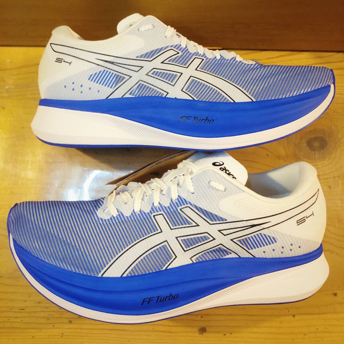 【新品未使用／完売モデル】 Asics/ S4/ 27.0 cm/ ブルー・ホワイト/ アシックス エスフォー metaspeed sky edge paris tokyoの練習用にも_画像6