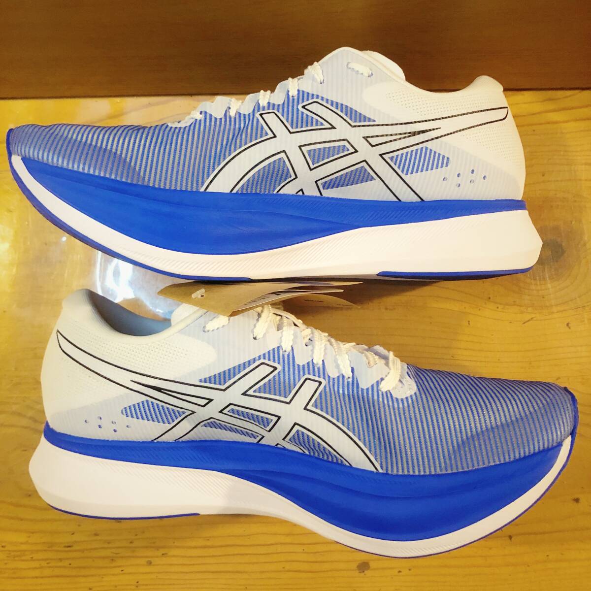 【新品未使用／完売モデル】 Asics/ S4/ 27.0 cm/ ブルー・ホワイト/ アシックス エスフォー metaspeed sky edge paris tokyoの練習用にも_画像7