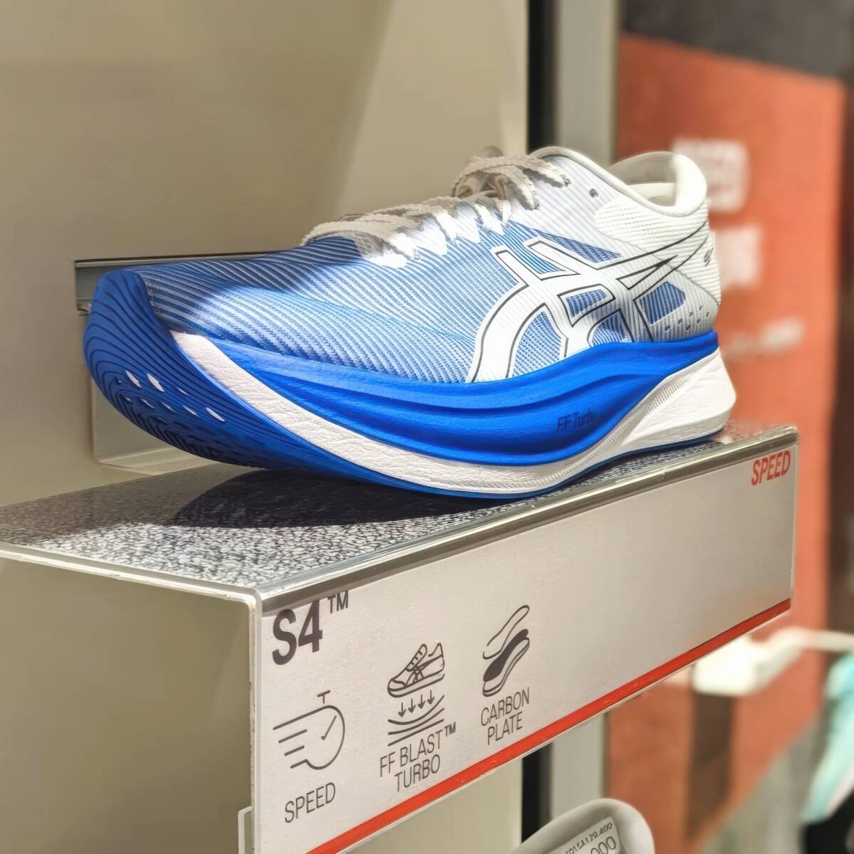 【新品未使用／完売モデル】 Asics/ S4/ 27.0 cm/ ブルー・ホワイト/ アシックス エスフォー metaspeed sky edge paris tokyoの練習用にも_画像10