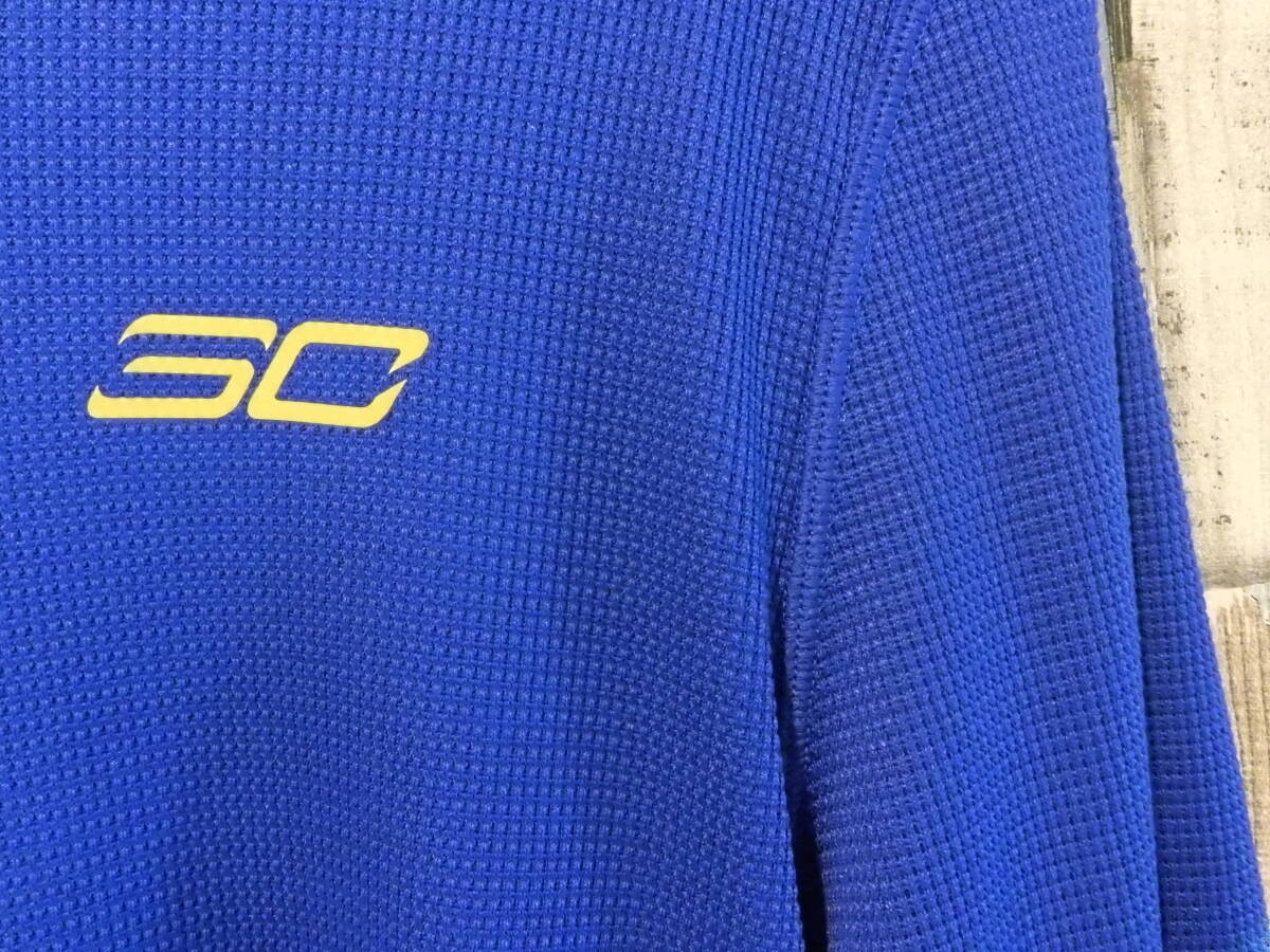 新品 送料込 70%off 10450円→2990円 ステフィン カリー速乾生地 長袖 フーディ シャツ 青黄色 100% 本物 正規品 Ｌ_画像2