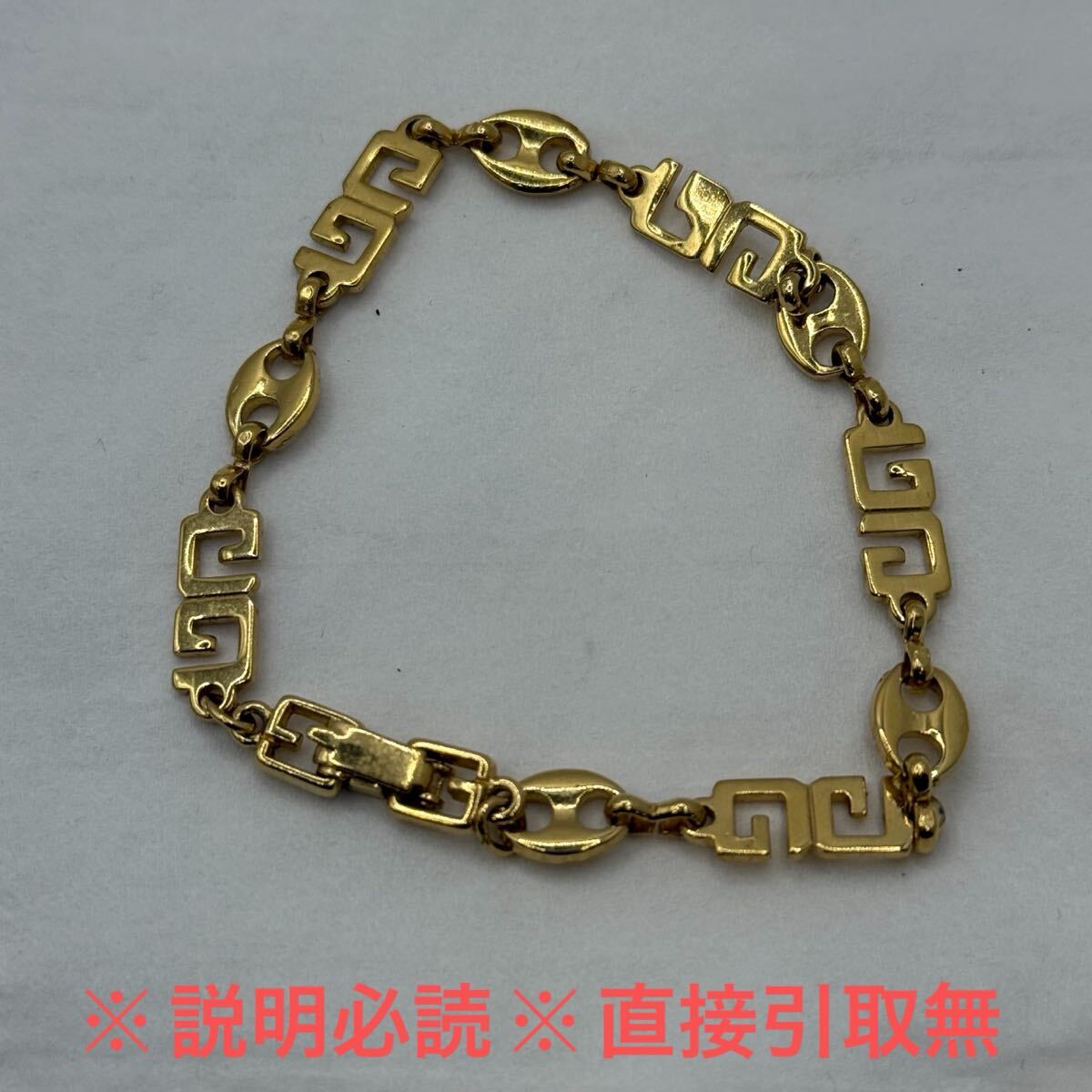 G11【1円〜スタート！説明必読 直接引取無】 GIVENCHY ジバンシィ ブレスレット ゴールドカラー アクセサリー ジバンシー ヴィンテージ _画像1