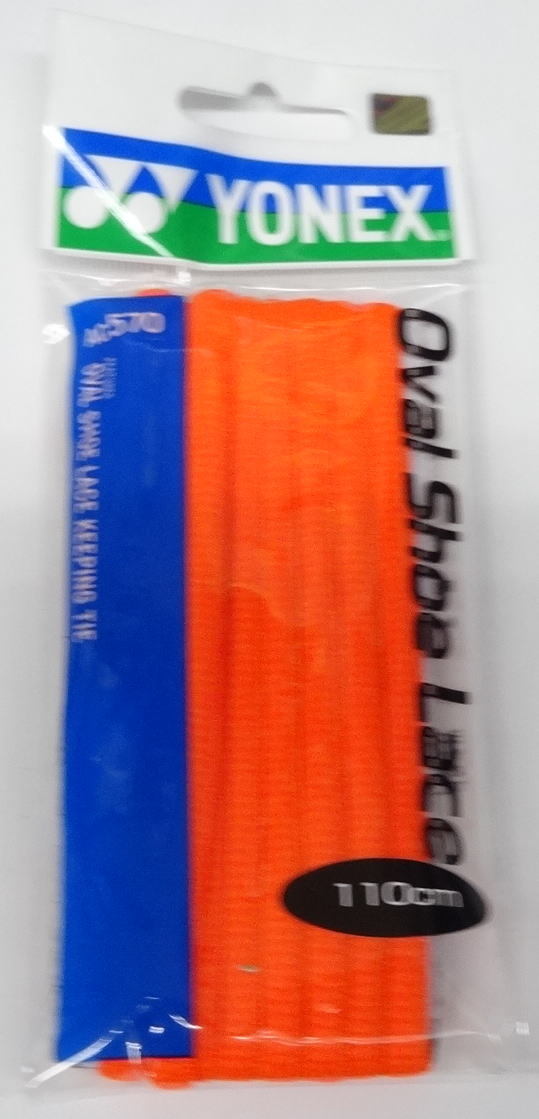 ヨネックス　オーバルシューレース【AC570】　ハイオレンジ　110㎝ _画像1
