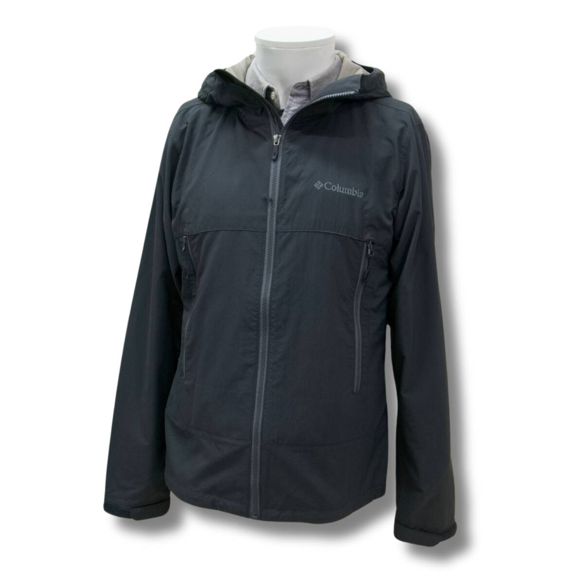 即決☆コロンビア ウインド ジャケット CH/Sサイズ 撥水 防風 普段使用OK Columbia キャンプ チャコール S_画像7