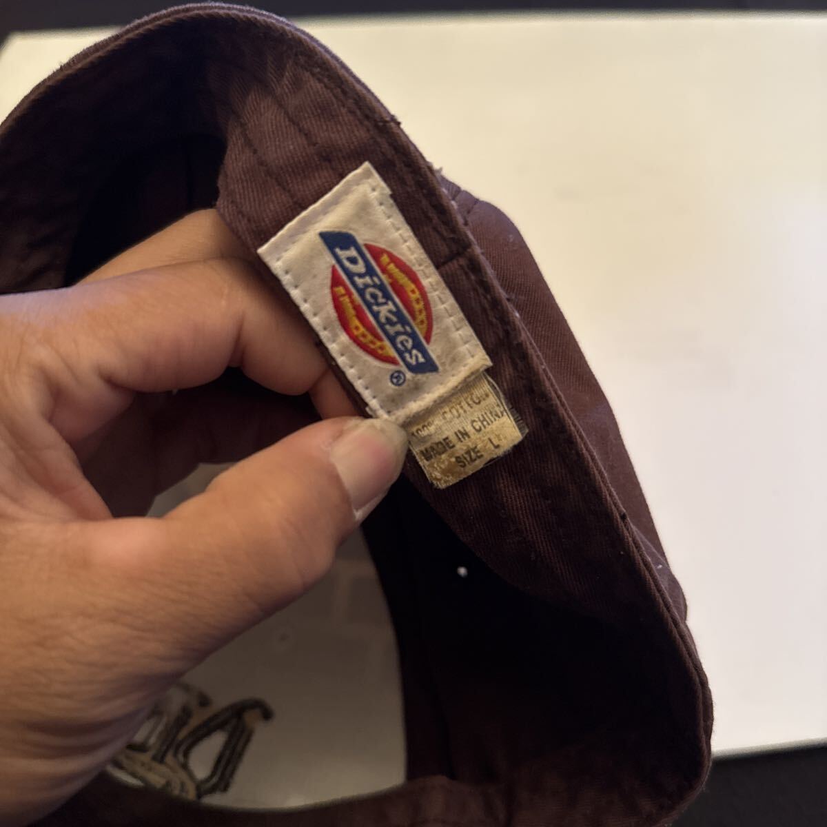 Dickies ディッキーズ キャップ 帽子 L サイズ 茶 当時物_画像5