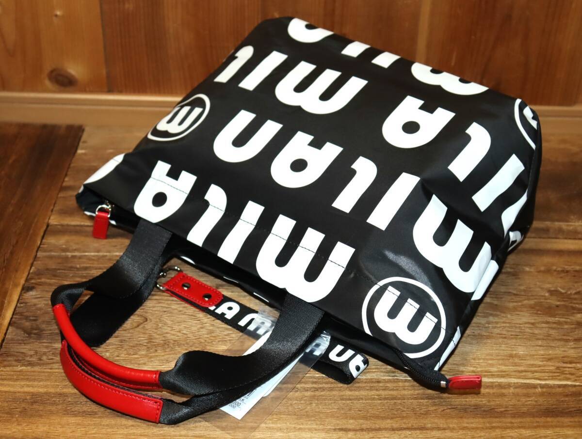 送料無料 即決【未使用】 mila milan ★ コスタ トートバッグ ★ ミラミラン ミラショーン 税込定価1万4300円 248702 _画像7