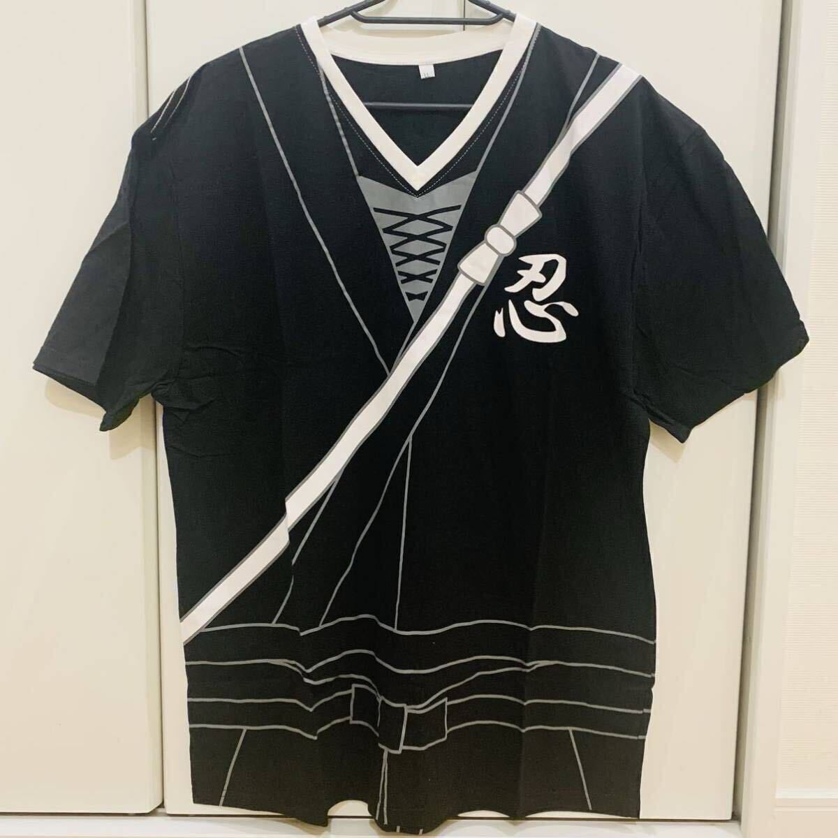 新品 2枚セット SALE LLサイズ 定価3,960円 Tシャツ 忍者 なりきり 綿100% 和風 メンズ_画像2