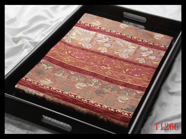 蔵【T1266】厳選逸品　横段名物裂紋　蘇芳色地　気品豊かに　正絹純金糸高級美術名古屋帯　◇検簪着物袋帯和装小物帯締め_画像1