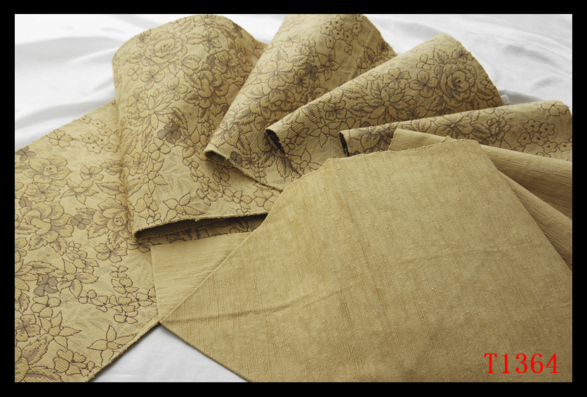 蔵【T1364】厳選逸品　紬　木蘭色地　気品豊かに　正絹高級美術名古屋帯　◇検◇簪着物袋帯和装小物帯締め_画像4