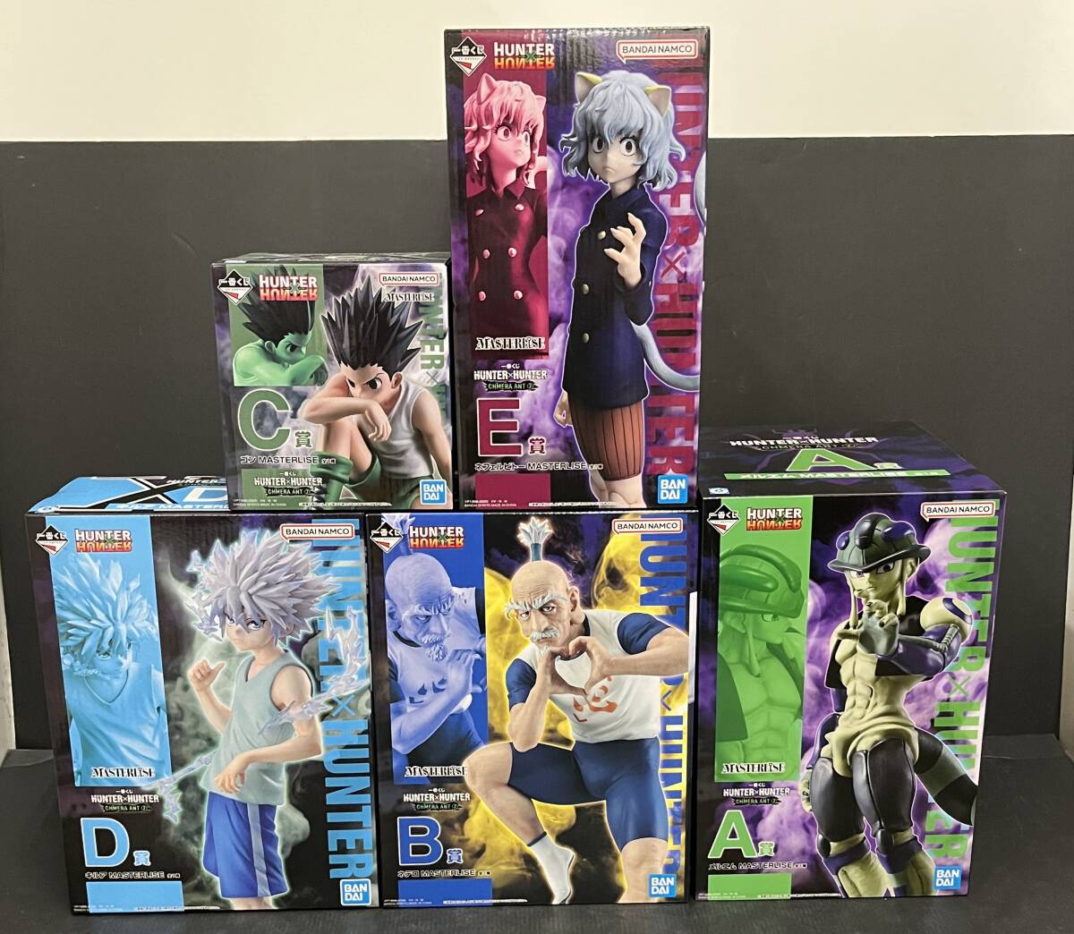 06w19688★1円～ 一番くじ ＨＵＮＴＥＲｘＨＵＮＴＥＲ(Ａ賞～Ｅ賞)５点セット【中古品】※未開封品_画像1