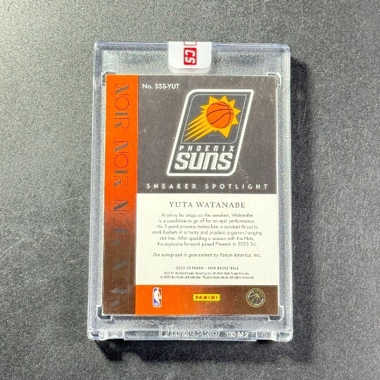 2023-24 Panini Noir Yuta Watanabe Watanabe самец futoshi Sneaker Spotlight автограф карта 99 листов ограничение 