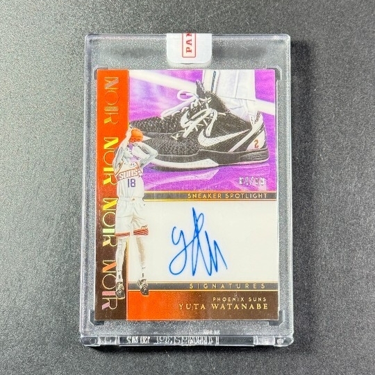 2023-24 Panini Noir Yuta Watanabe Watanabe самец futoshi Sneaker Spotlight автограф карта 99 листов ограничение 