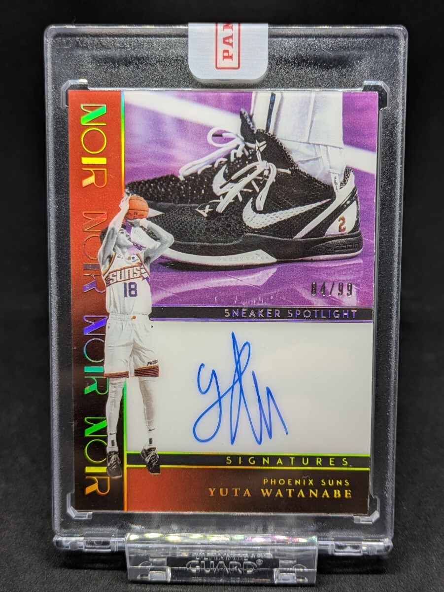 2023-24 Panini Noir Yuta Watanabe Watanabe самец futoshi Sneaker Spotlight автограф карта 99 листов ограничение 