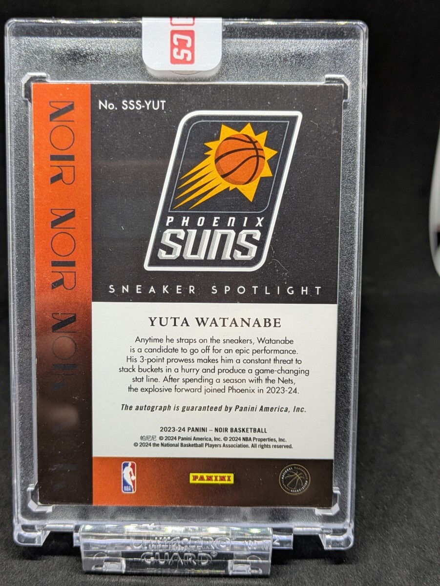 2023-24 Panini Noir Yuta Watanabe Watanabe самец futoshi Sneaker Spotlight автограф карта 99 листов ограничение 