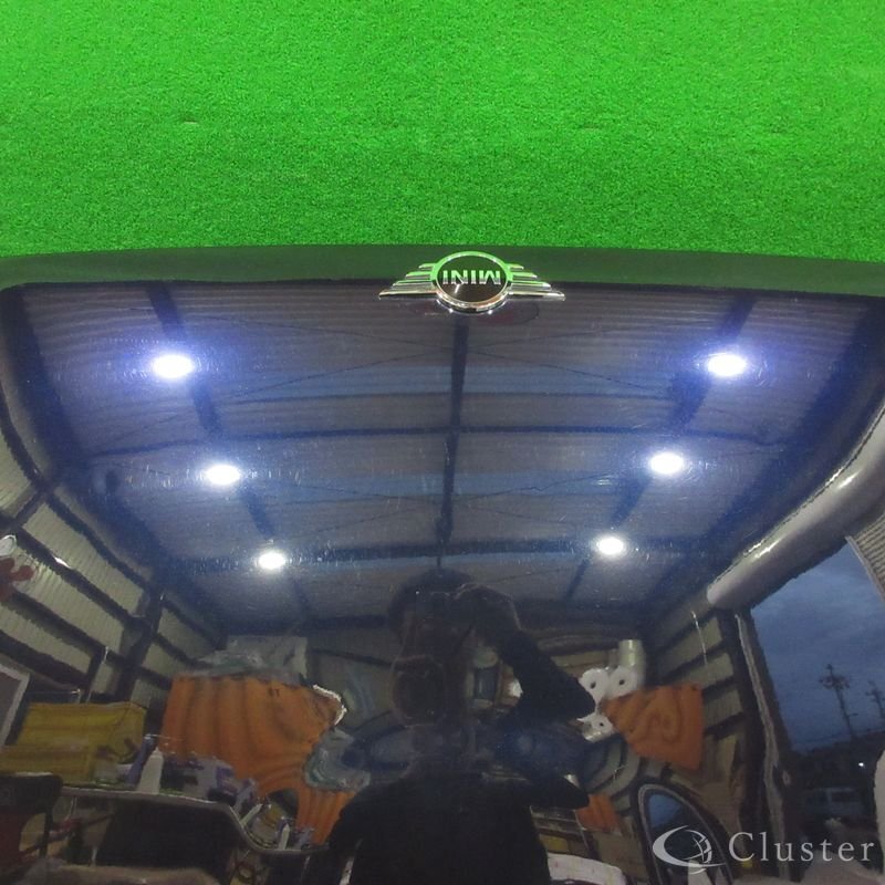 MINI/ミニ クーパー F55/F56 純正 ボンネット/フードパネル ダクト無し 41008499868 パール紺系_画像7