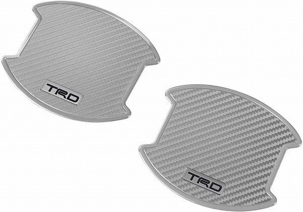 トヨタ TRD ドアハンドルプロテクター シルバー 2枚入り MS010-00029 50系 プリウス ZVW50 ZVW51 ZVW52 ZVW55 H27.12～ PHV ※代引不可商品_画像1