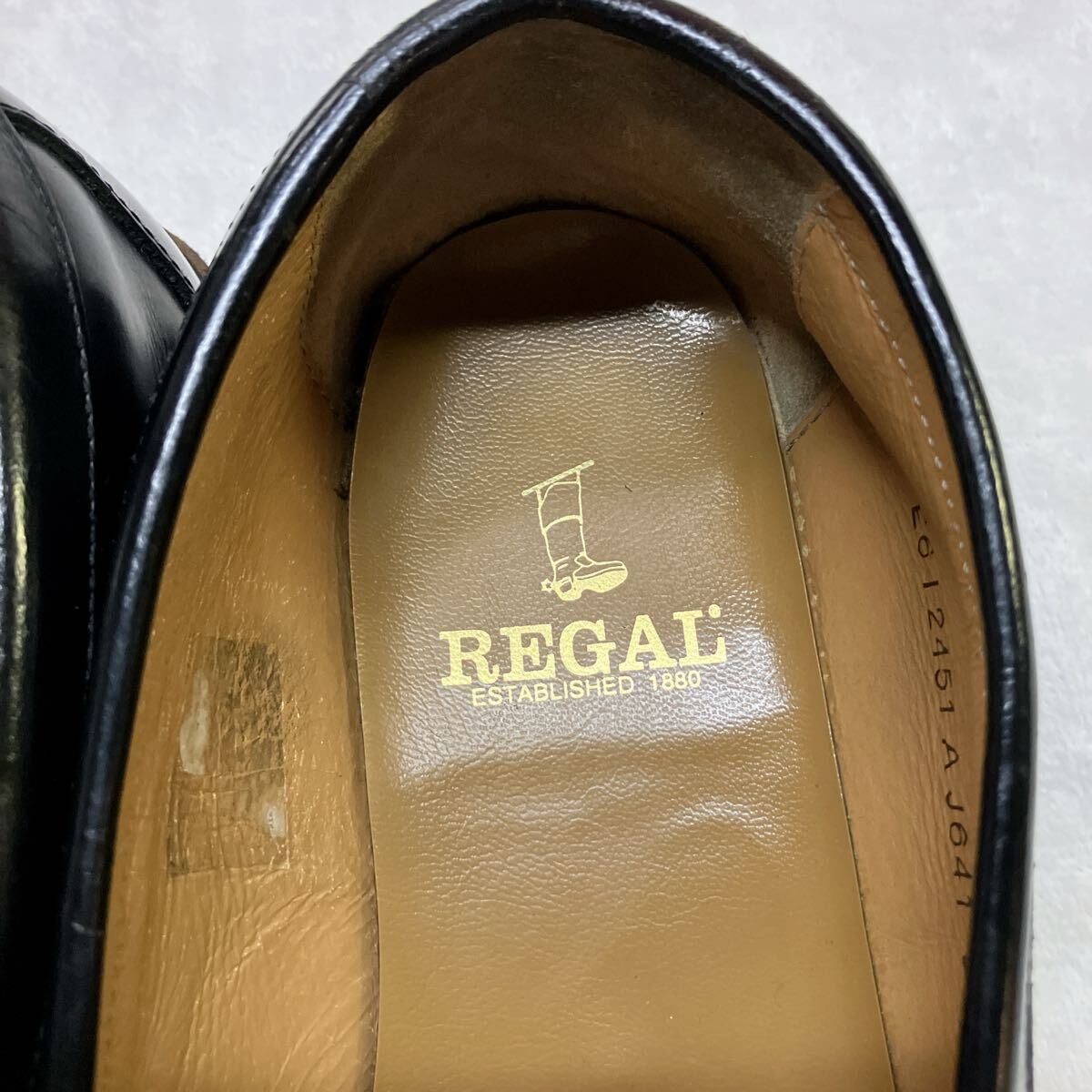 REGAL ローファー タッセル メンズ ブラック 24cm相当 管理番号1234 送料無料_画像3