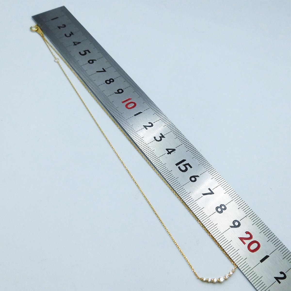 * Vendome Aoyama * бриллиант 0.17ct*K18YG* машина b* арка * бумеранг * градация * колье [ бесплатная доставка ]