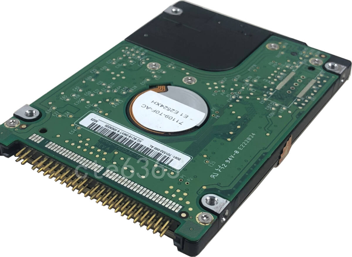 【中古パーツ】2.5インチ ノートパソコン用 IDE 内蔵ハードディスク 40GB HDD 1台 正常品■2.5/40GB/IDE/正常/1台_画像1