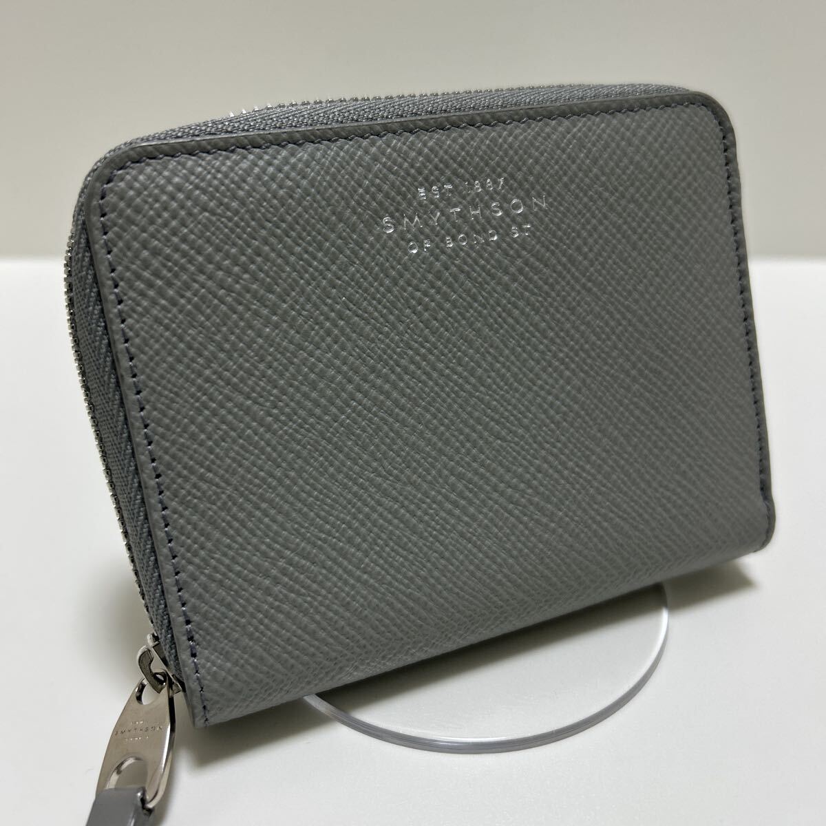 * превосходный товар * *SMYTHSONs мой sonPanama раунд Zip ячейка для монет серый * натуральная кожа Испания производства стандартный товар гарантия [ бесплатная доставка ]1107