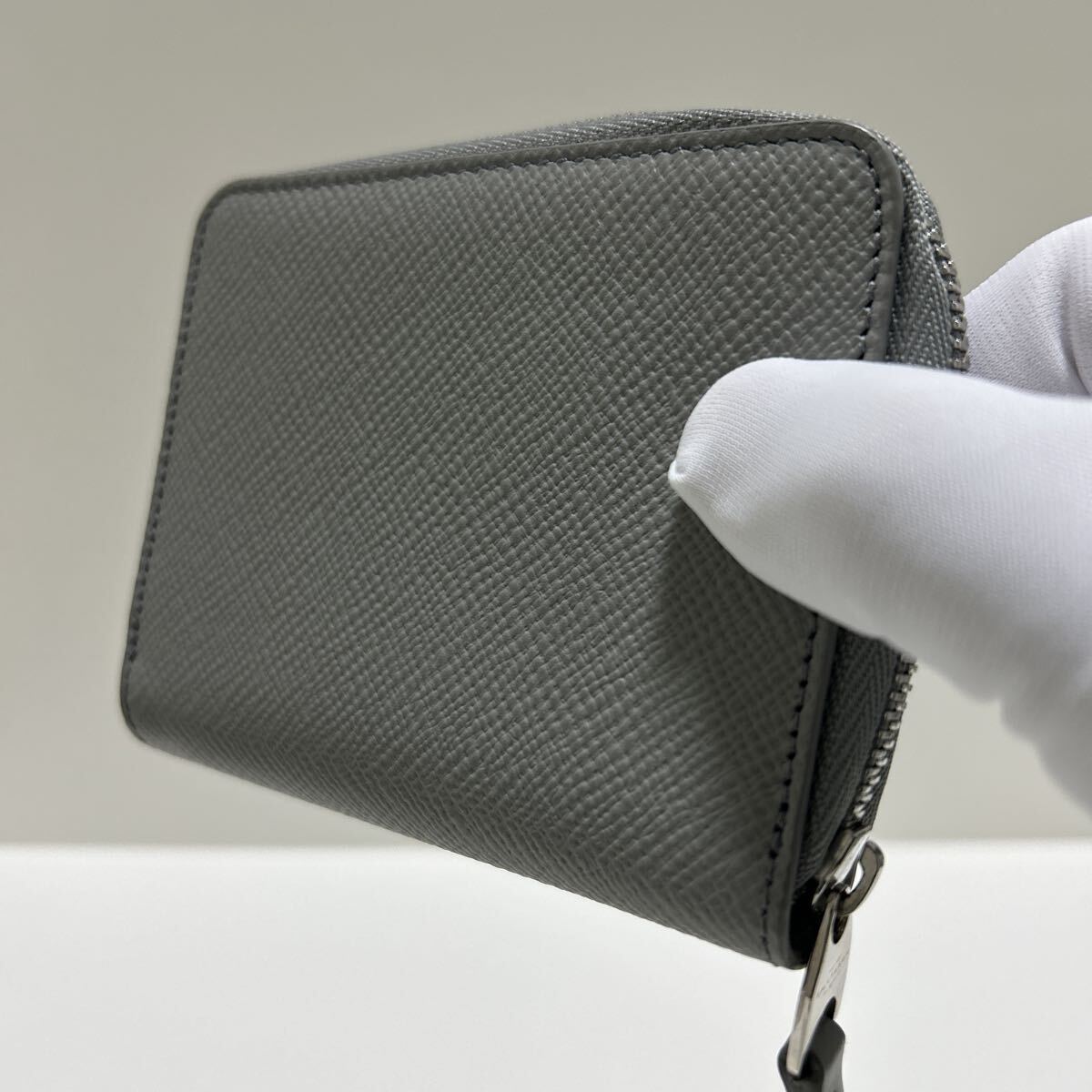 * превосходный товар * *SMYTHSONs мой sonPanama раунд Zip ячейка для монет серый * натуральная кожа Испания производства стандартный товар гарантия [ бесплатная доставка ]1107