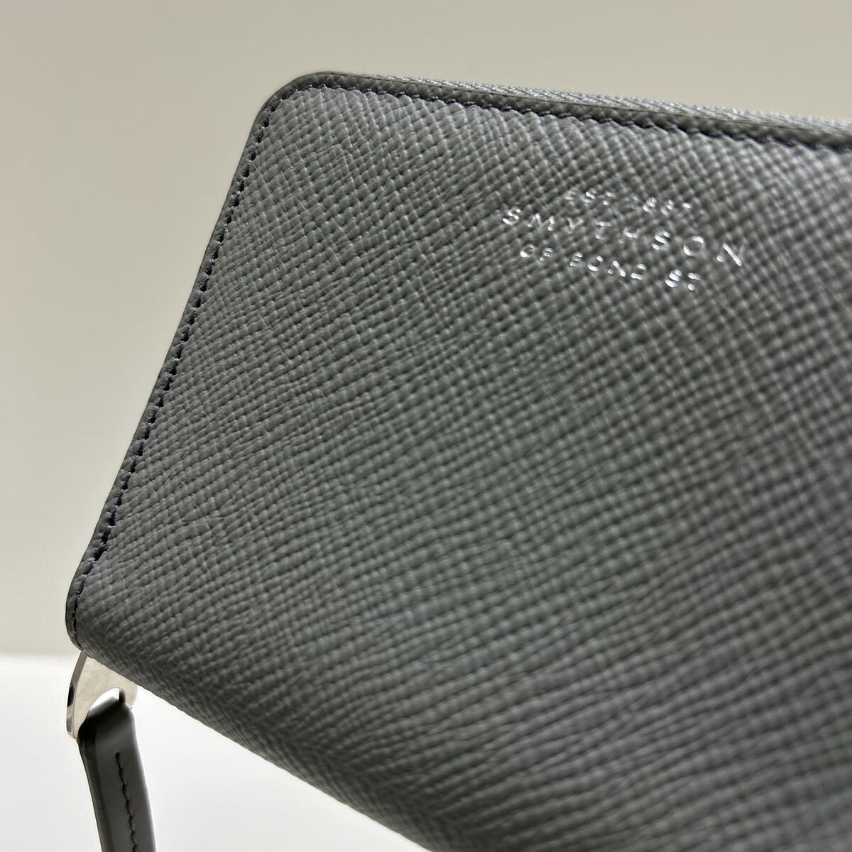 * превосходный товар * *SMYTHSONs мой sonPanama раунд Zip ячейка для монет серый * натуральная кожа Испания производства стандартный товар гарантия [ бесплатная доставка ]1107