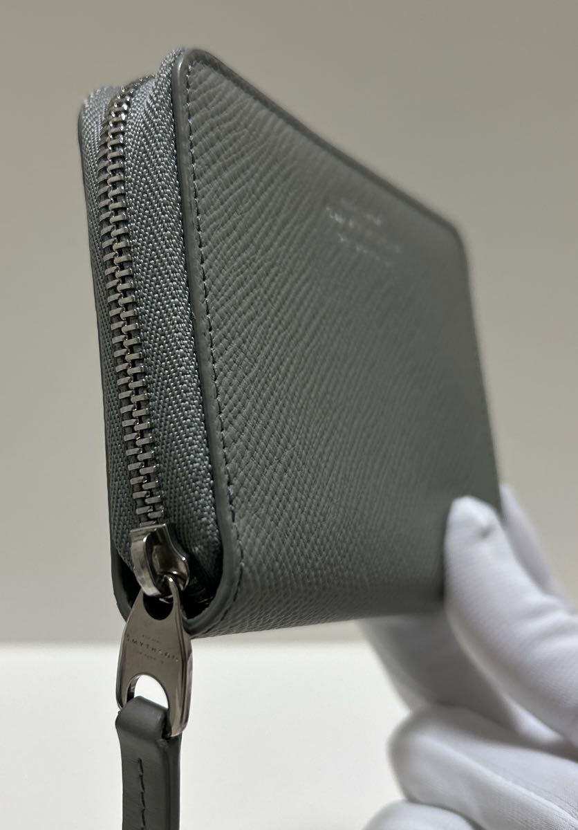 * превосходный товар * *SMYTHSONs мой sonPanama раунд Zip ячейка для монет серый * натуральная кожа Испания производства стандартный товар гарантия [ бесплатная доставка ]1107