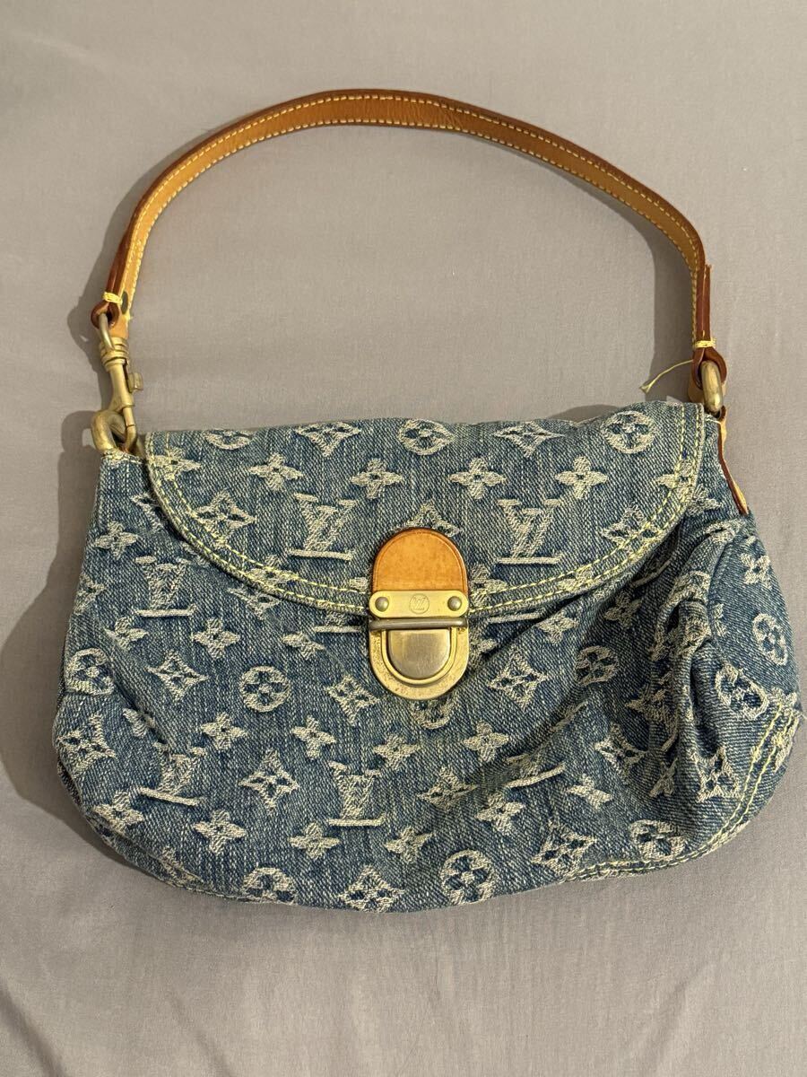 【正規品】ルイヴィトン モノグラムデニム ミニプリーティ VI1005 ショルダーバッグ_画像1