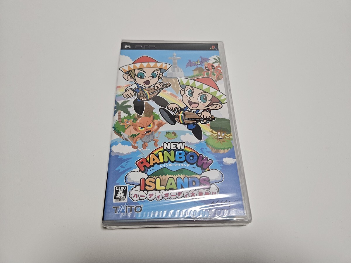 【新品未開封】NEWレインボーアイランド ハーディガーディ大冒険!! PSPソフト シュリンク破れあり_画像1