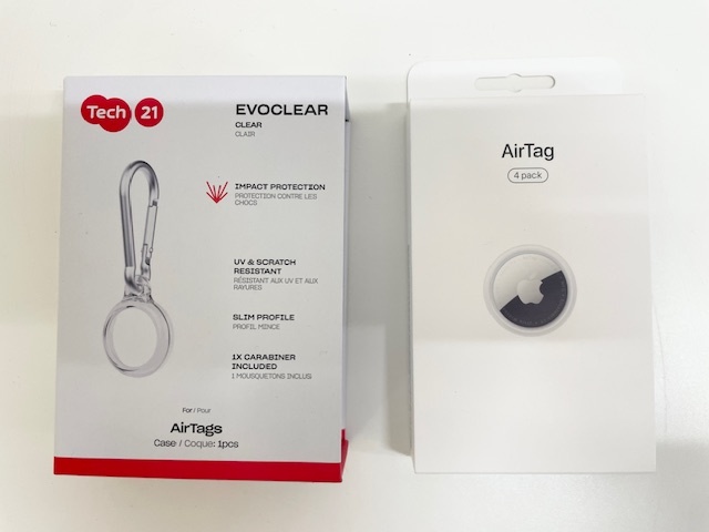 AirTag　４Pack　未開封品　Tech21　タグケース　１個　未使用品◆3579_画像1