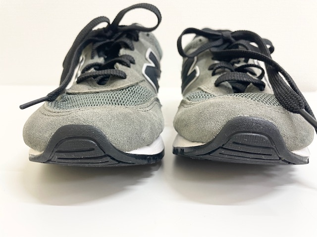 【美品】New Balance D ML565FS カーキ 24.5cm ニューバランス スエード565レディーススニーカーNew Balance◆3346_画像3